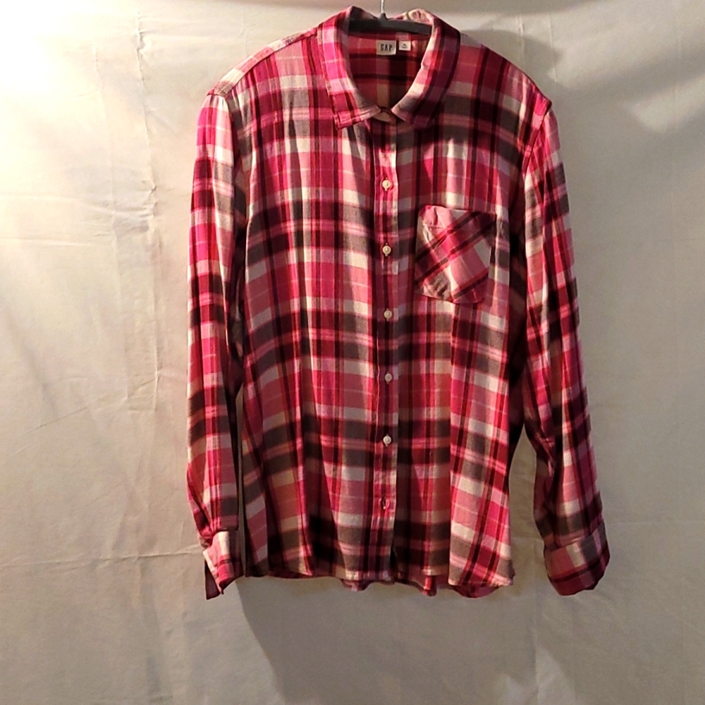 XL GAP Pink Flannel